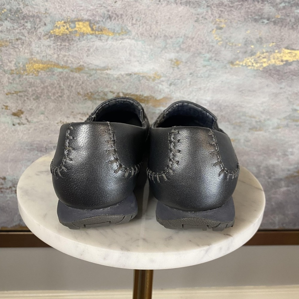 Skechers Relaxed Fit Shoes Womens Size 8.5 Gray Leather Slip On Loafers SN 49222 - Picture 4 of 10